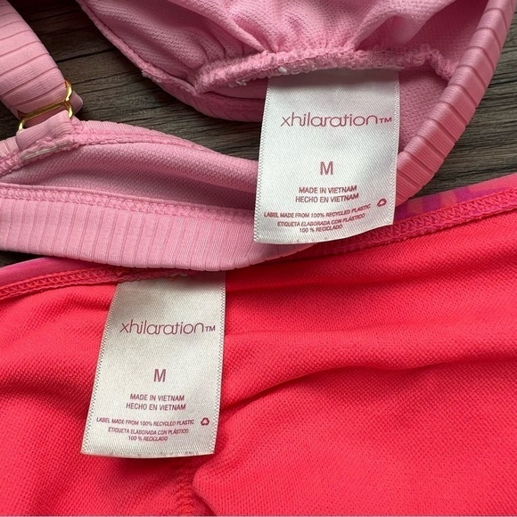 Xhilaration Ribbed Bralette Ruched Cheeky Bikini - Picture 8 of 8